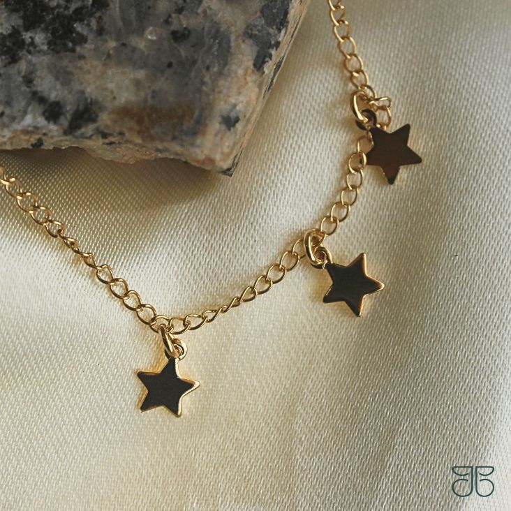 TORNOZELEIRA 3 ESTRELAS PENDURADAS