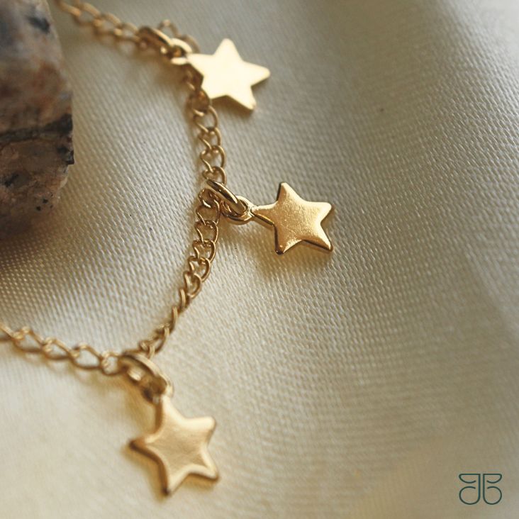 TORNOZELEIRA 3 ESTRELAS PENDURADAS