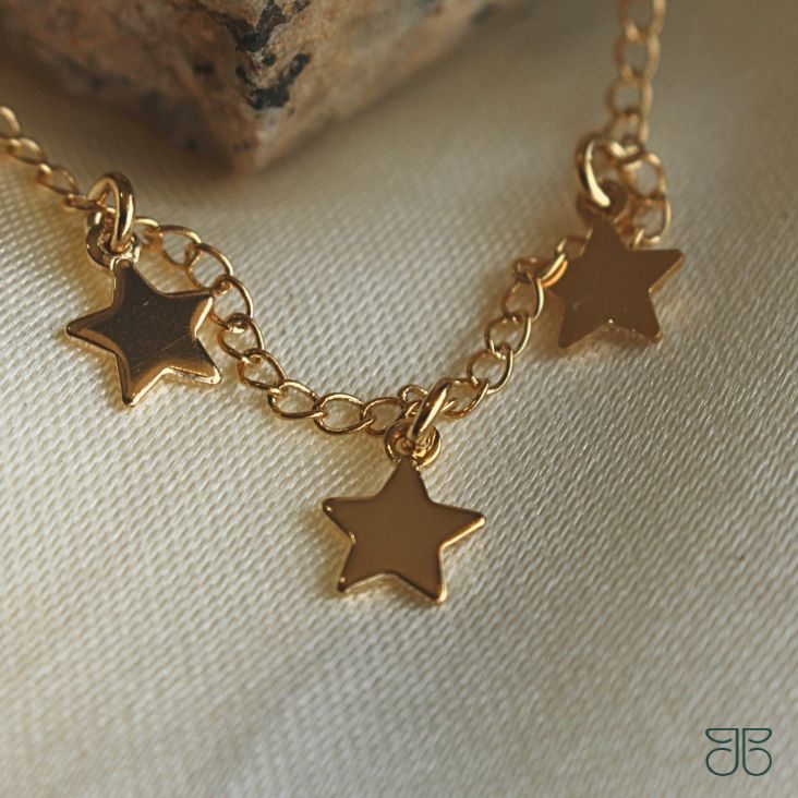 TORNOZELEIRA 3 ESTRELAS PENDURADAS