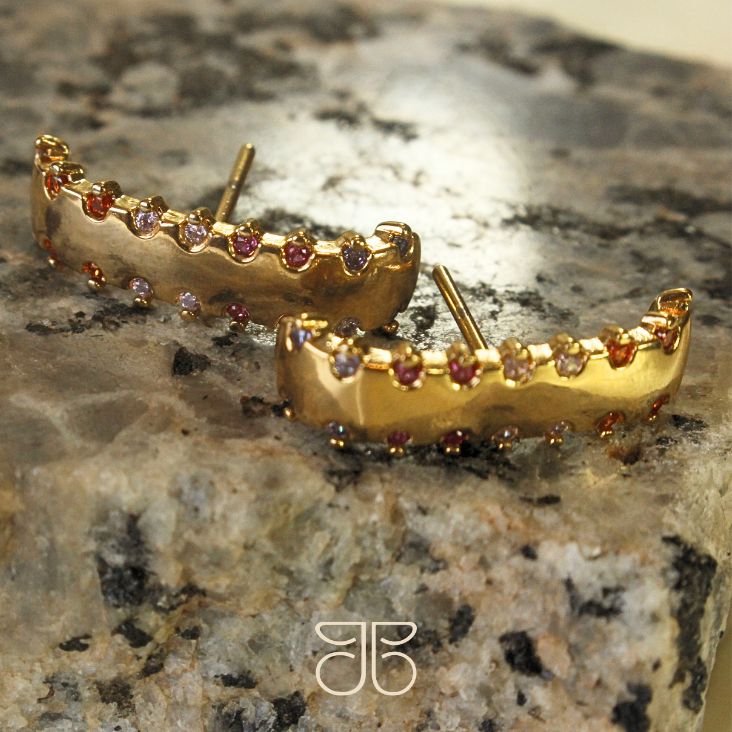 BRINCO EAR HOCK LUXO ZIRCONIA LATERAIS