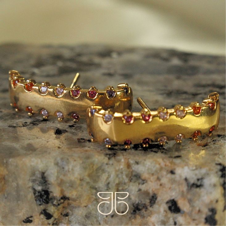 BRINCO EAR HOCK LUXO ZIRCONIA LATERAIS