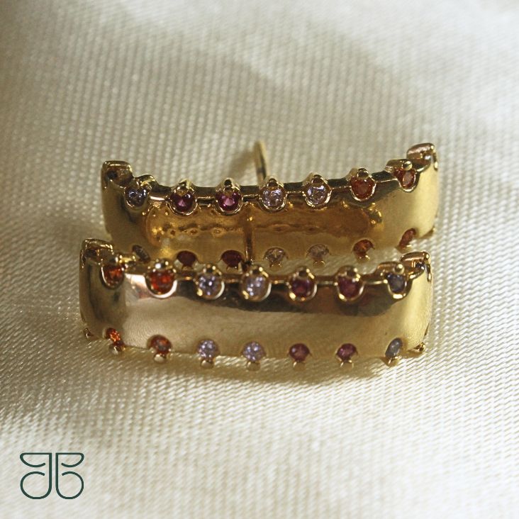 BRINCO EAR HOCK LUXO ZIRCONIA LATERAIS