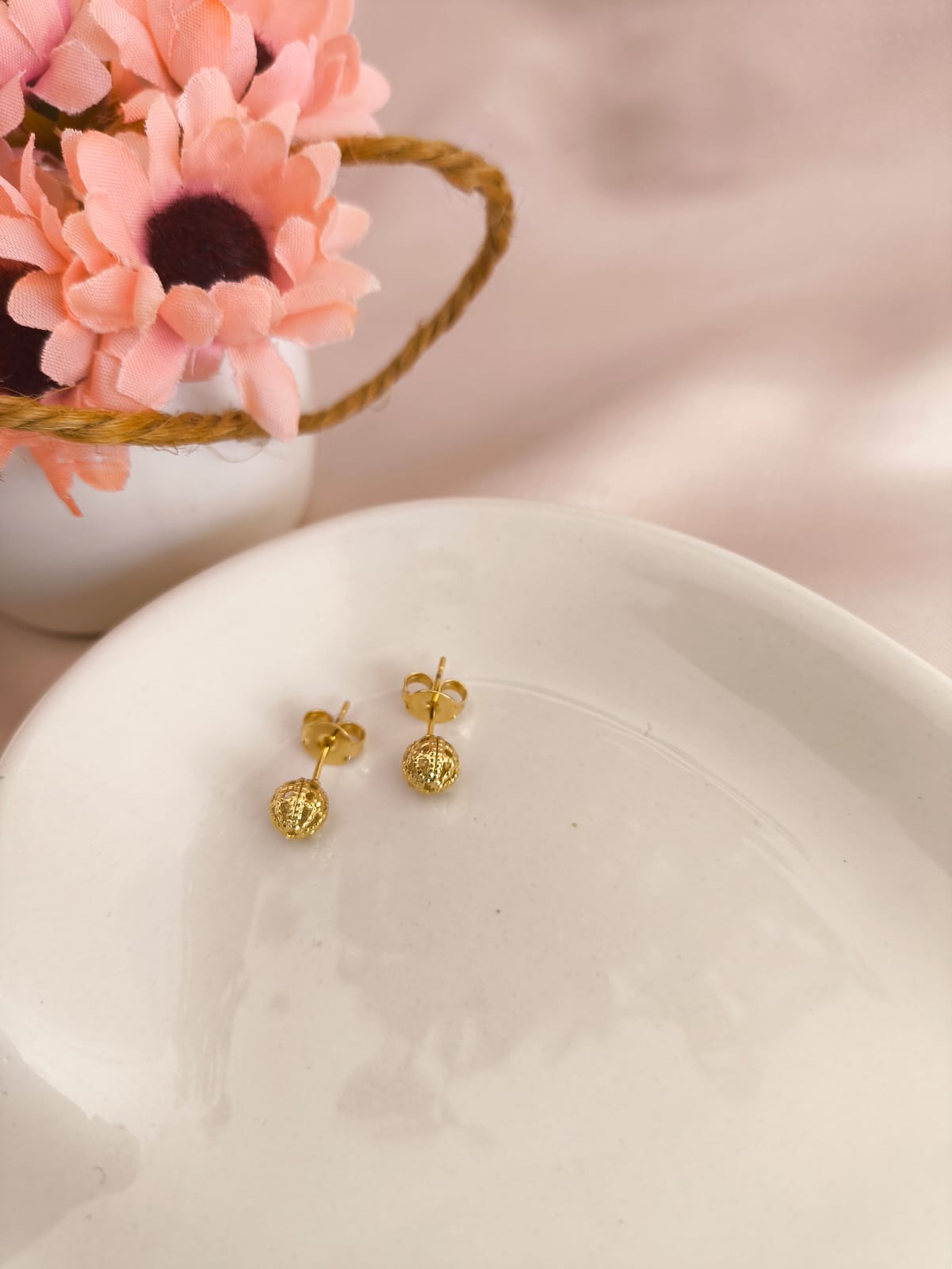 BRINCO ESFERA VAZADA CRAQUELADA P BRINCO ESFERA VAZADA CRAQUELADA P