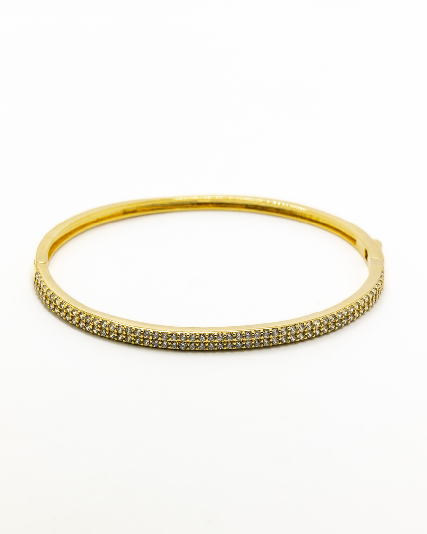 BRACELETE CRAVEJADO COM PEDRA CRYSTAL