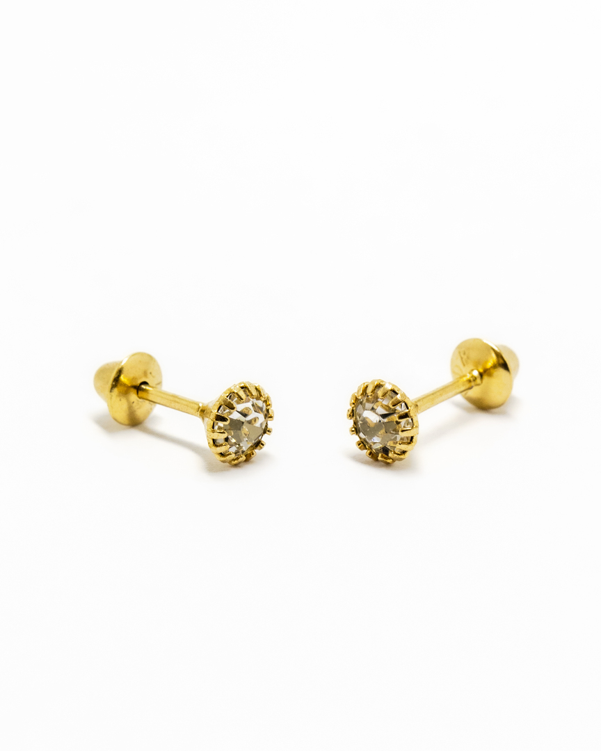 BRINCO PEDRA CRISTAL COM GARRAS TARRAXA BABY