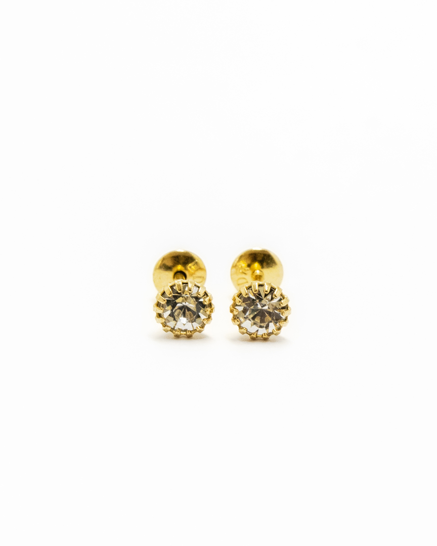 BRINCO PEDRA CRISTAL COM GARRAS TARRAXA BABY