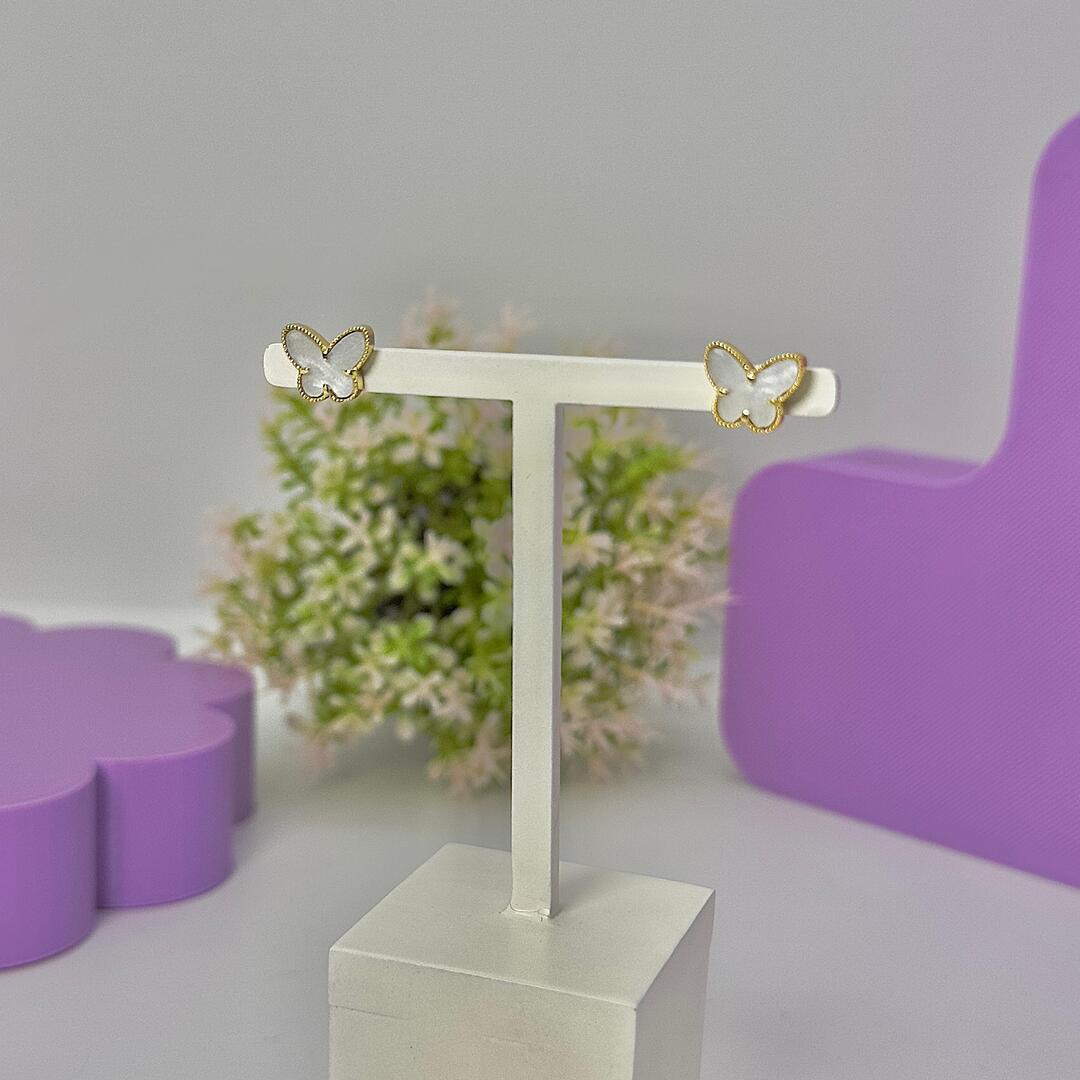 BRINCO BORBOLETA PEROLADA BO1564 BRINCO BORBOLETA PEROLADA BO1564