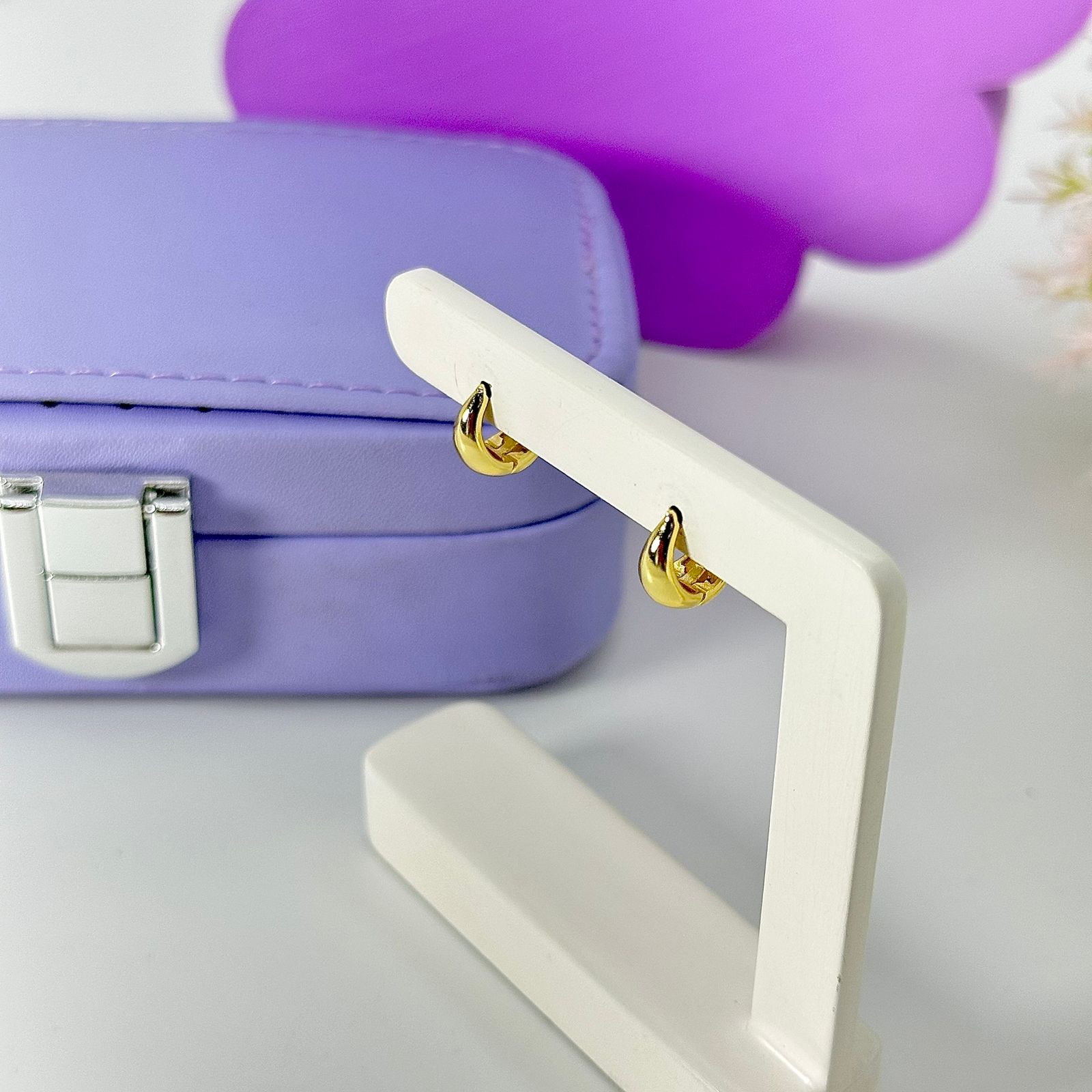 ARGOLINHA ABAULADA PEQUENA BO1569 ARGOLINHA ABAULADA PEQUENA BO1569