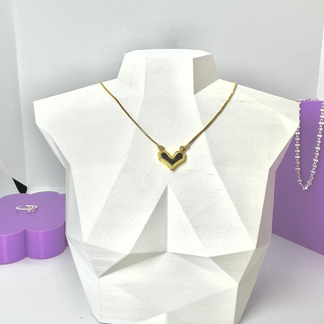 COLAR CORAÇÃO 3D CO1571 COLAR CORAÇÃO 3D CO1571