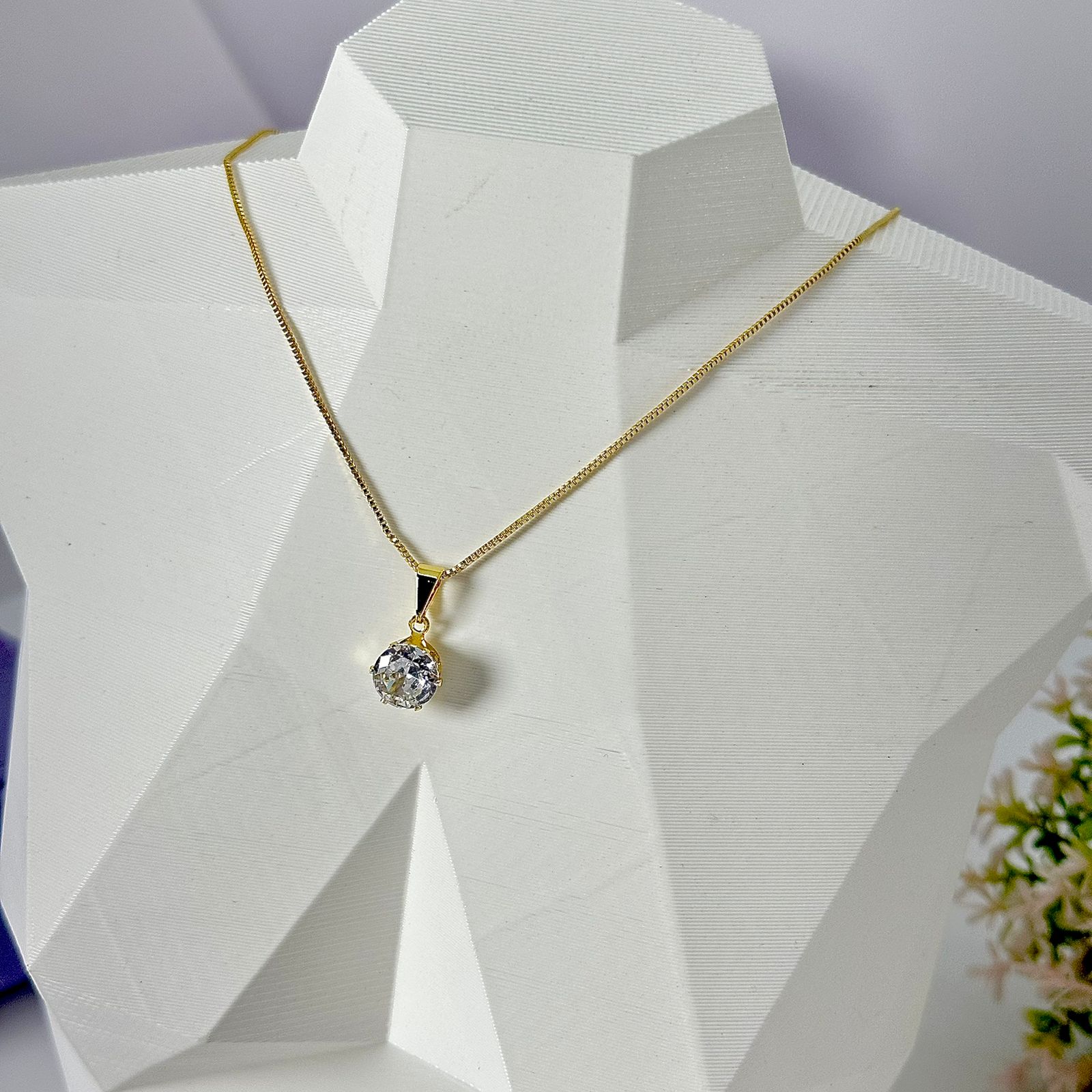 COLAR  PONTO DE LUZ GARRA REDONDO CO1576 COLAR  PONTO DE LUZ GARRA REDONDO CO1576