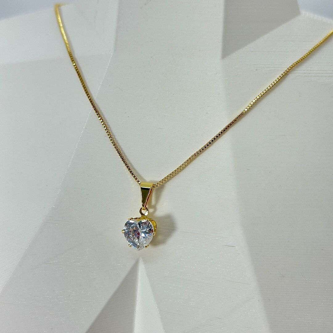 COLAR  PONTO DE LUZ GARRA CORAÇÃO CO1577 COLAR  PONTO DE LUZ GARRA CORAÇÃO CO1577