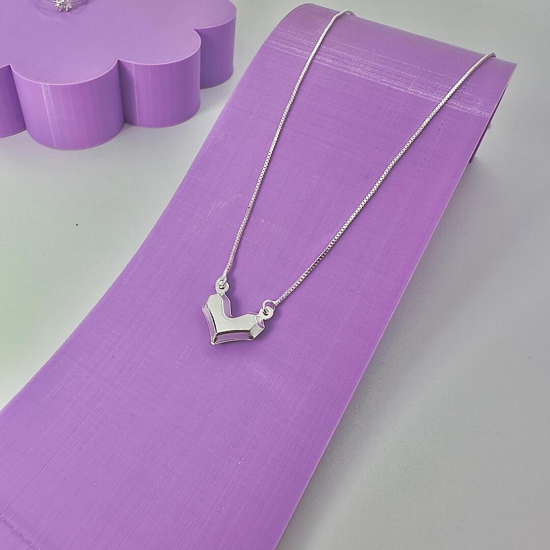 COLAR CORAÇÃO 3D CP1579