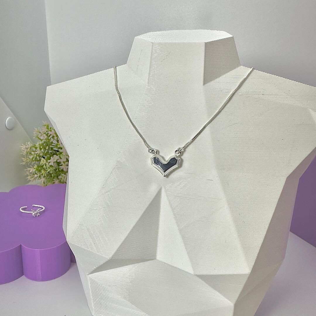 COLAR CORAÇÃO 3D CP1579 COLAR CORAÇÃO 3D CP1579