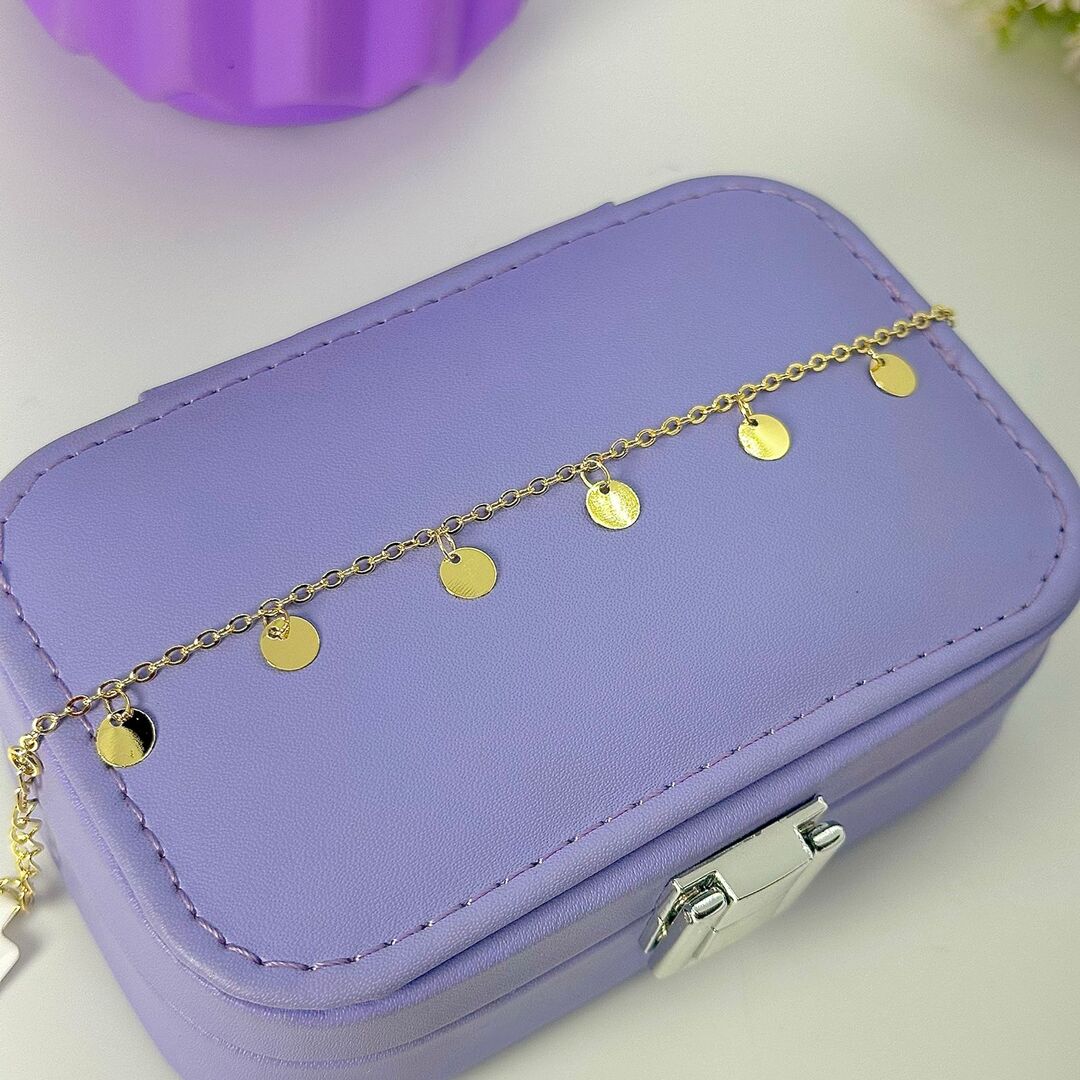 PULSEIRA CADEADO COM CHAPINHAS PO1599 PULSEIRA CADEADO COM CHAPINHAS PO1599