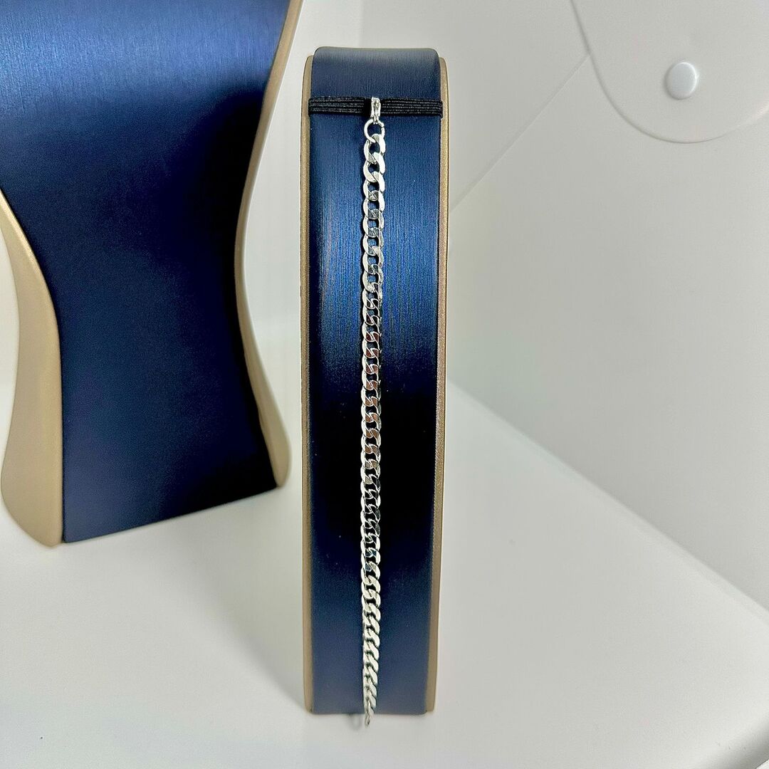 PULSEIRA ELO GRUMET DIAMANTADO AÇO 316L PS1640