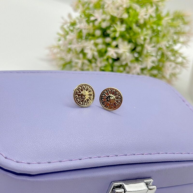 BRINCO CHAPA SOL MÍSTICO BO1658 BRINCO CHAPA SOL MÍSTICO BO1658