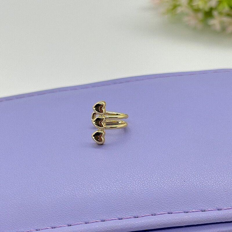 PIERCING FAKE TRIO CORAÇÕES PFO1664