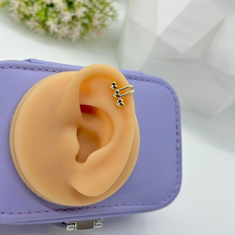 PIERCING FAKE TRIO CORAÇÕES PFO1664