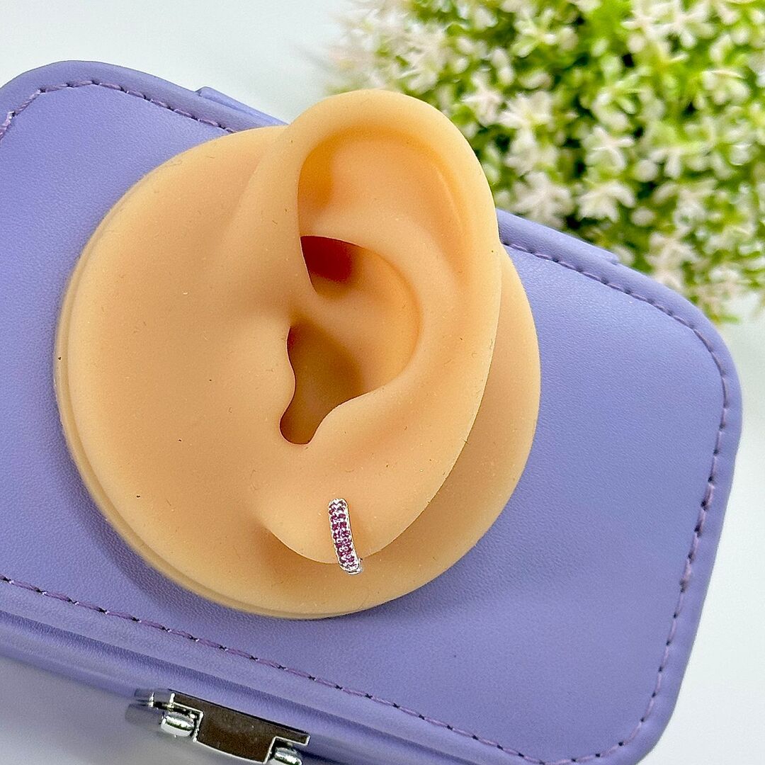 AGOLINHA DE CLICK CRAVEJADA ZIRC. ROSA BP1675 AGOLINHA DE CLICK CRAVEJADA ZIRC. ROSA BP1675