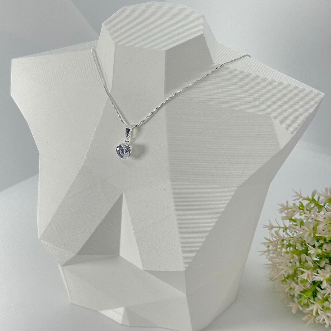 COLAR PONTO DE LUZ GARRA CORAÇÃO CP1693 COLAR PONTO DE LUZ GARRA CORAÇÃO CP1693