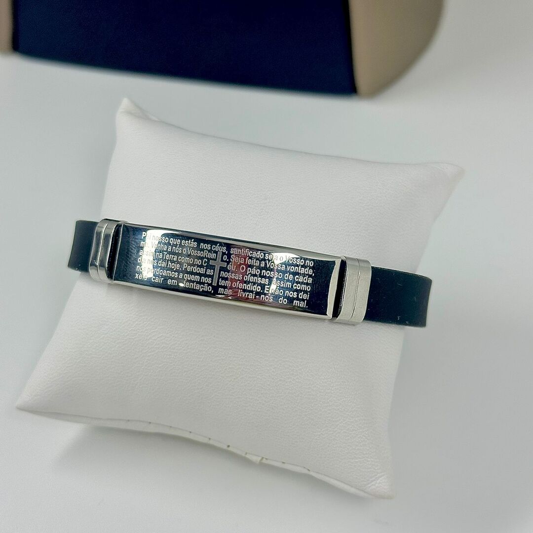 PULSEIRA CHAPA PAI NOSSO AÇO 316L PS1707