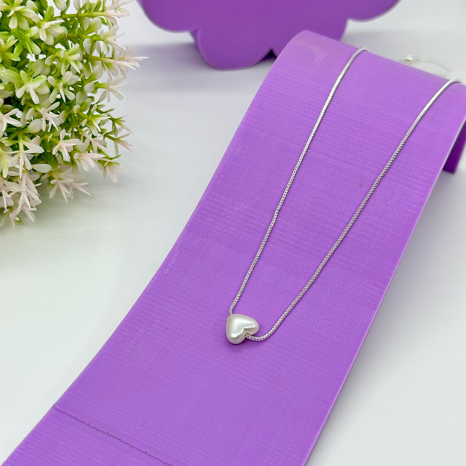 COLAR CORAÇÃO PEROLADO CP1776