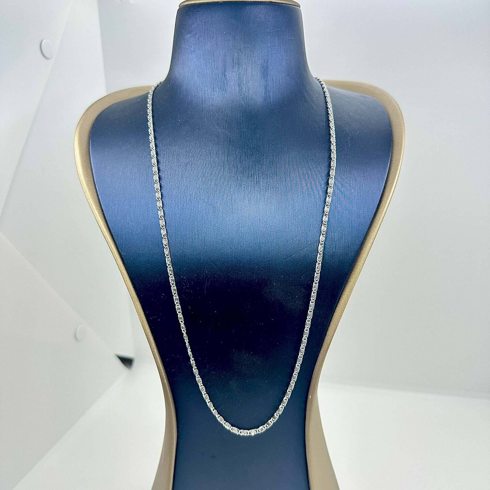 COLAR ELO CARACOL 70CM AÇO 316L CS1841