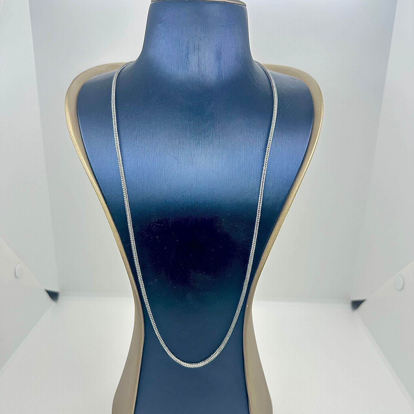 COLAR ELO QUADRADO FINO 70CM AÇO 316L CS1843