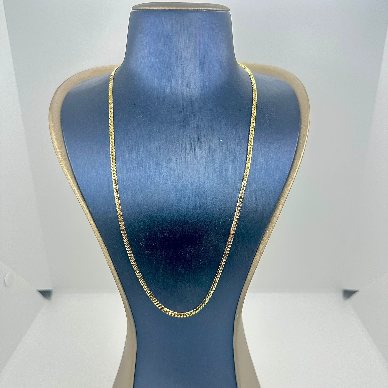 COLAR TRANÇADO (3MM) 70CM AÇO 316L CSO1861