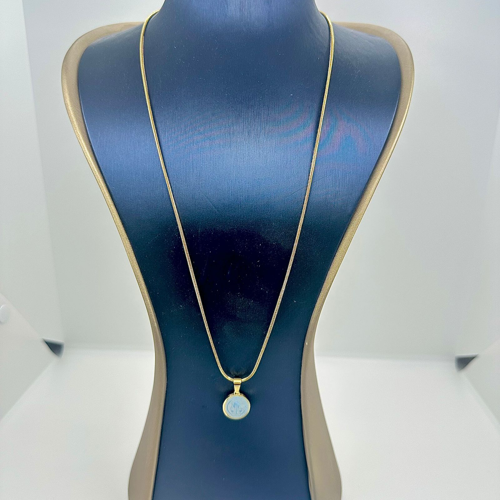 COLAR COM PING. SÃO BENTO DOIS BANHOS AÇO 316L CSO1862