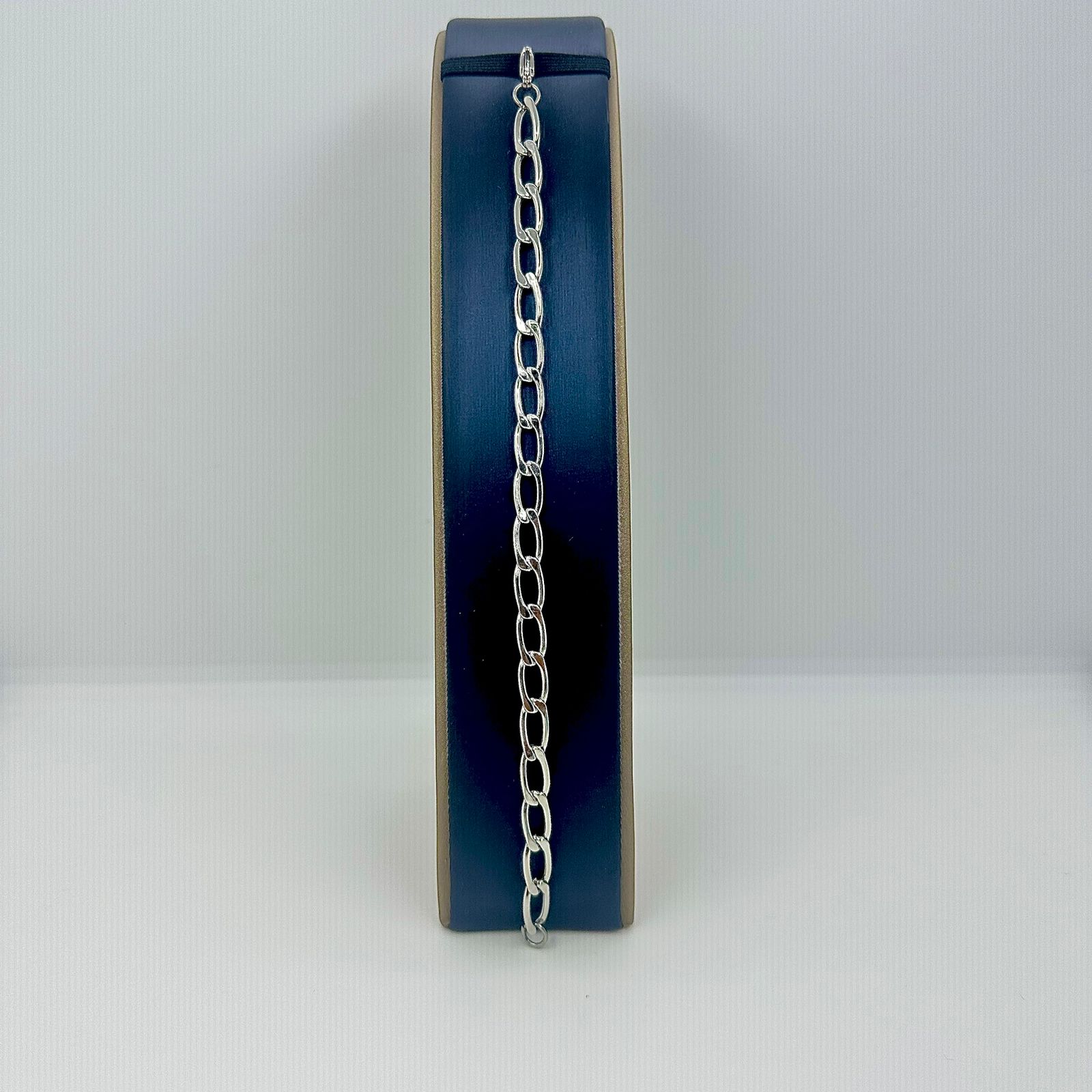 PULSEIRA CORRENTE ELOS LONGOS 7MM AÇO 316L PS1885