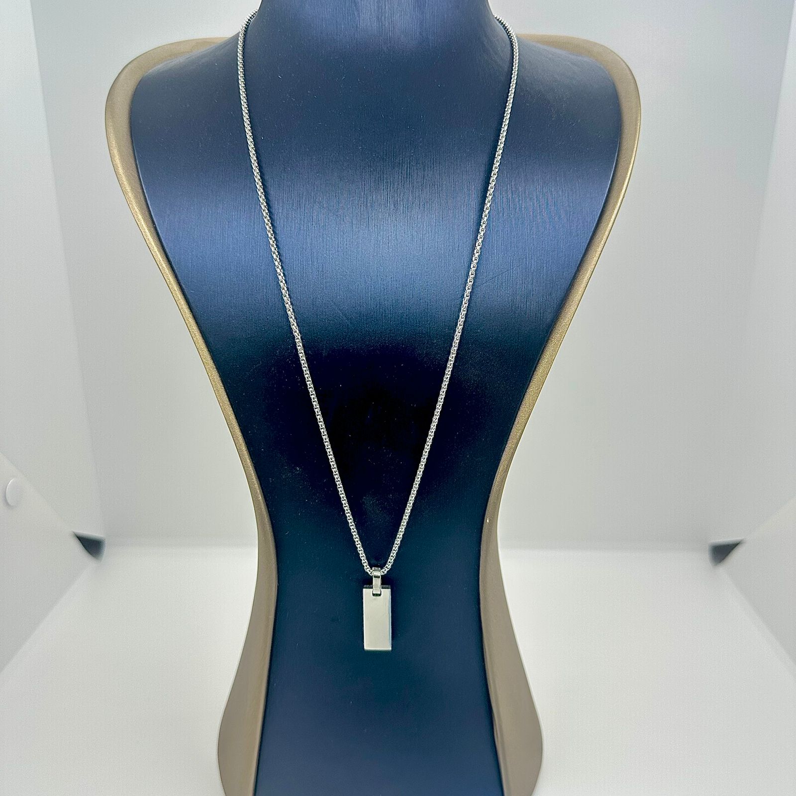 COLAR PIPOCA COM PING. CHAPA LISA 60CM AÇO 316L CS1855