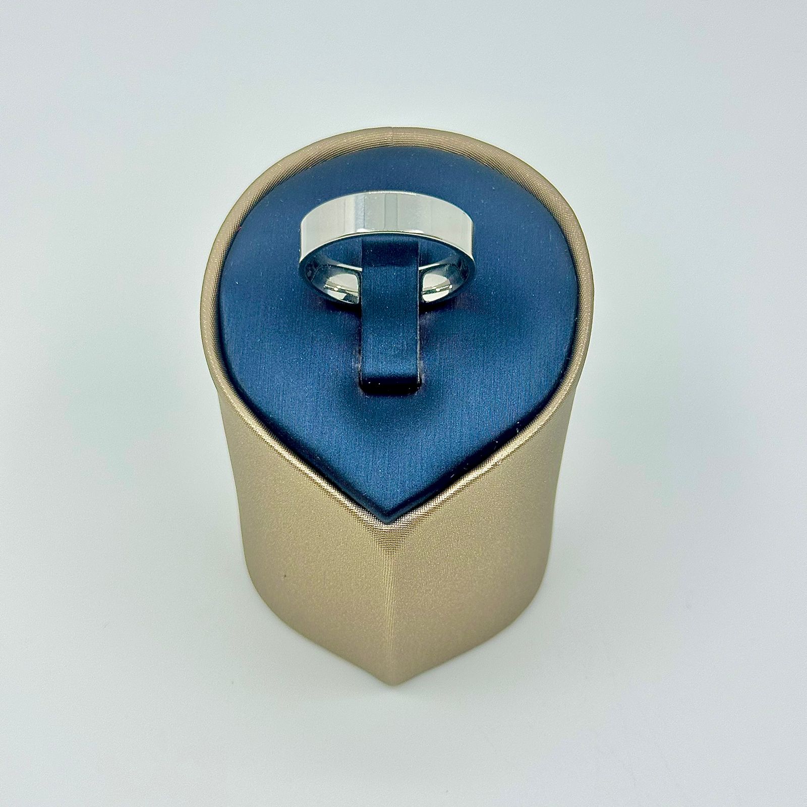 ALIANÇA QUADRADA LISA 6MM AÇO 316L AS1898