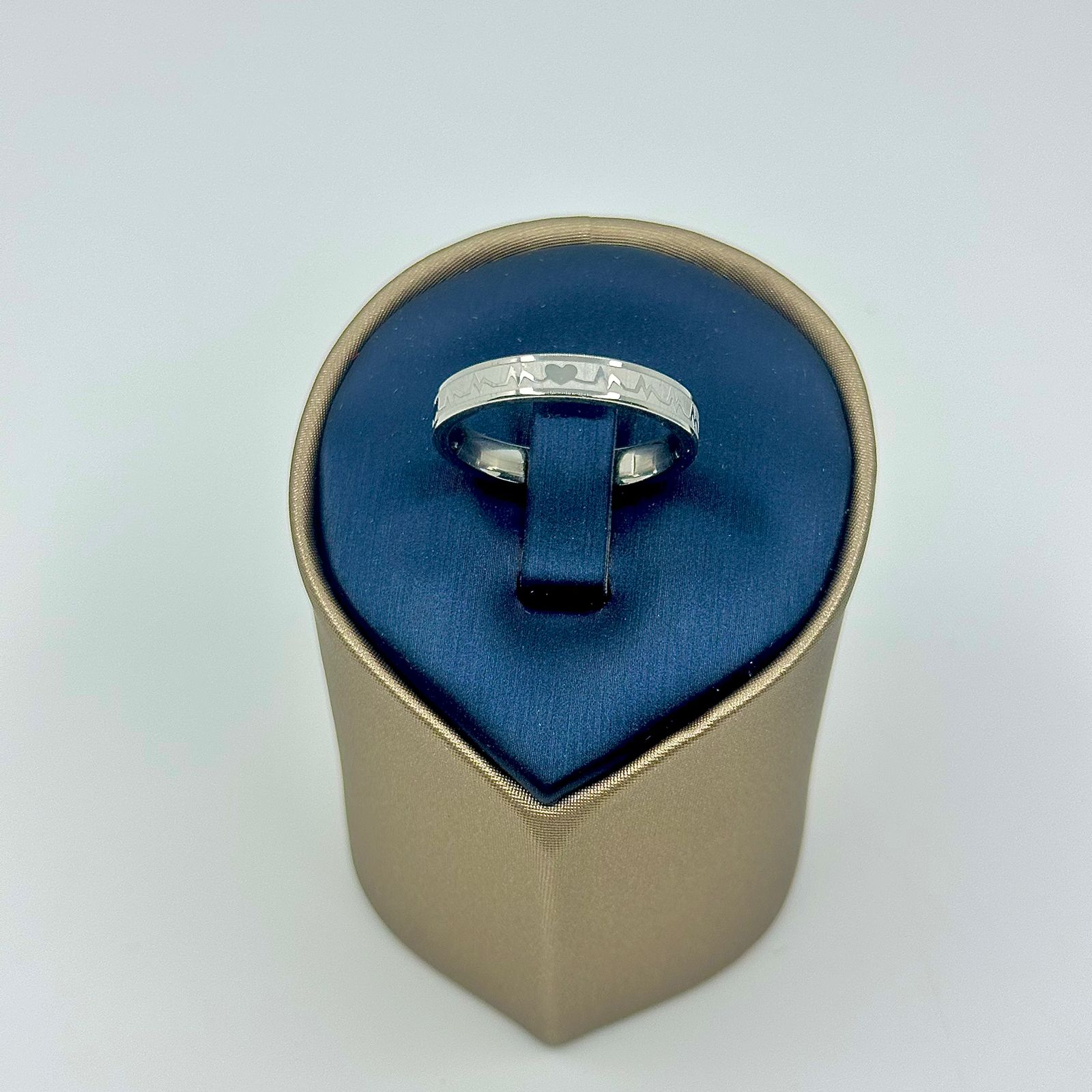 ALIANÇA QUADRADA BATIMENTOS 4MM AÇO 316L AS1899