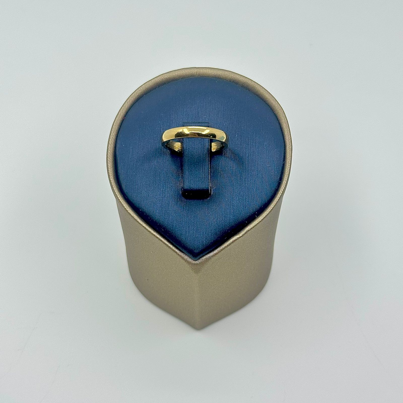 ALIANÇA LISA ABAULADA 4MM AÇO 316L AOS1908