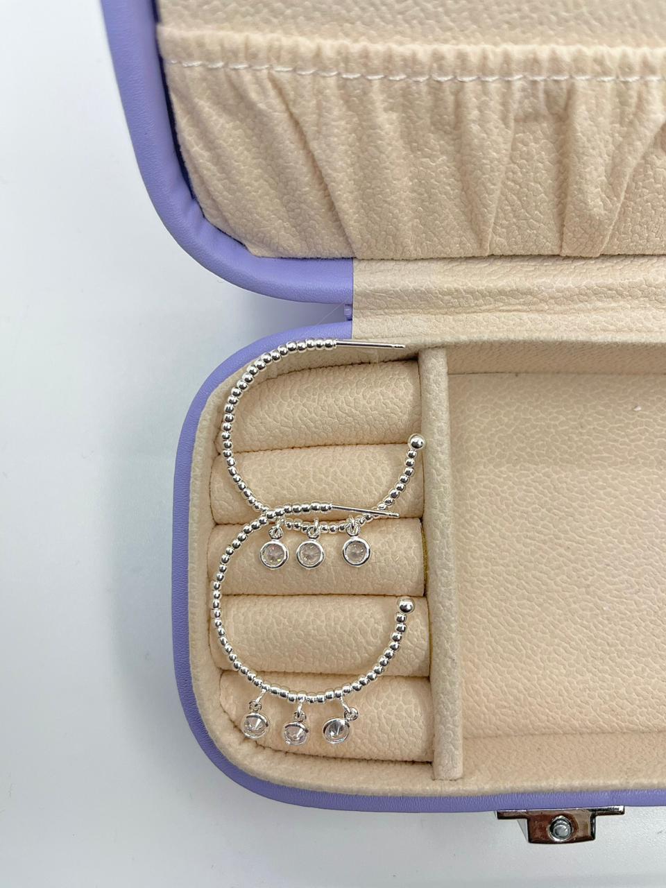 ARGOLA ABERTA BOLINHAS E PINGENTES BP1931