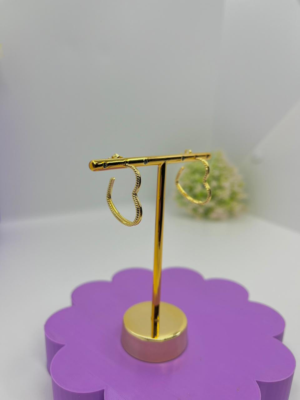 ARGOLA ABERTA CORAÇÃO 2 FIOS BO1945