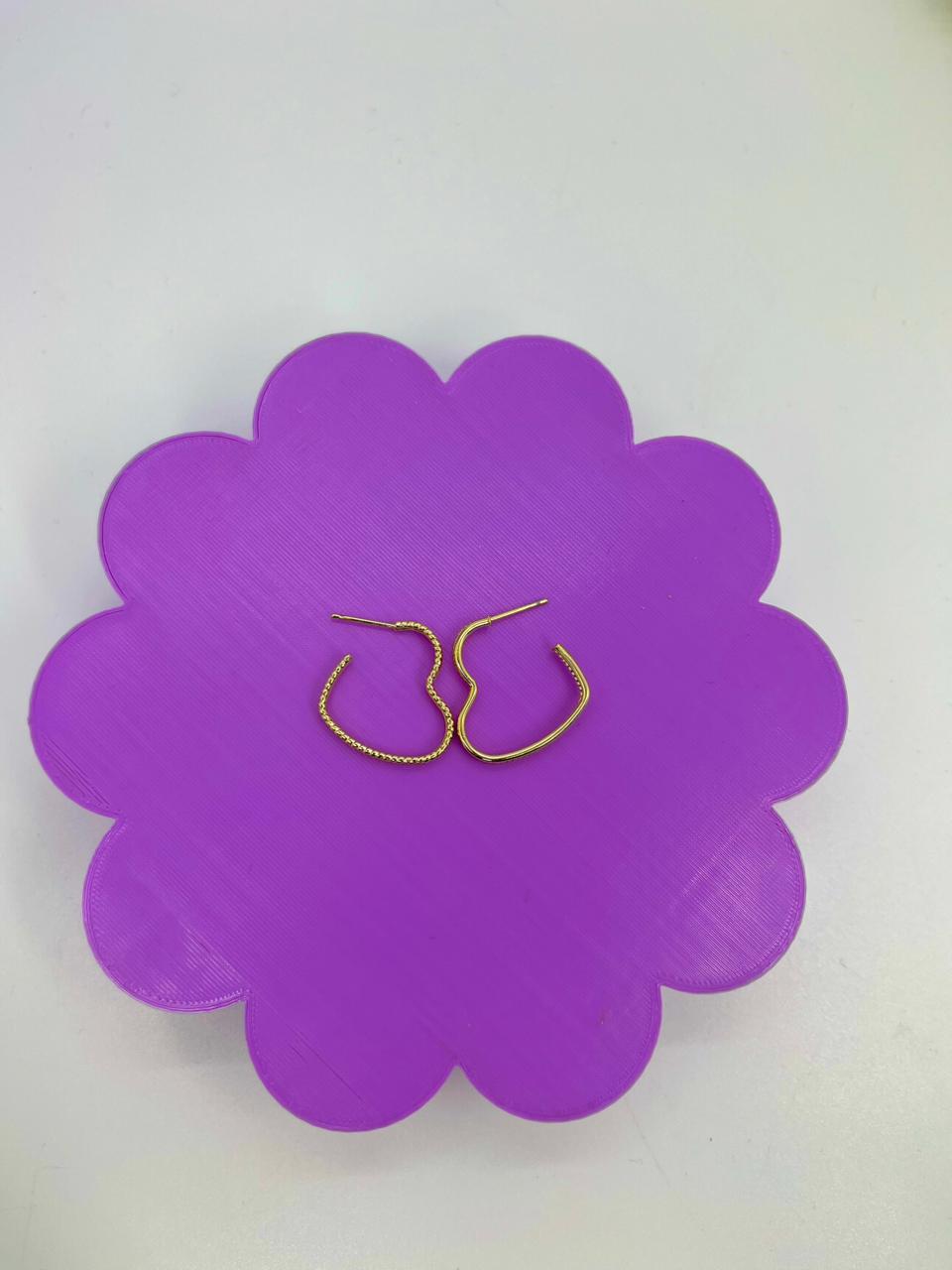 ARGOLA ABERTA CORAÇÃO 2 FIOS BO1945