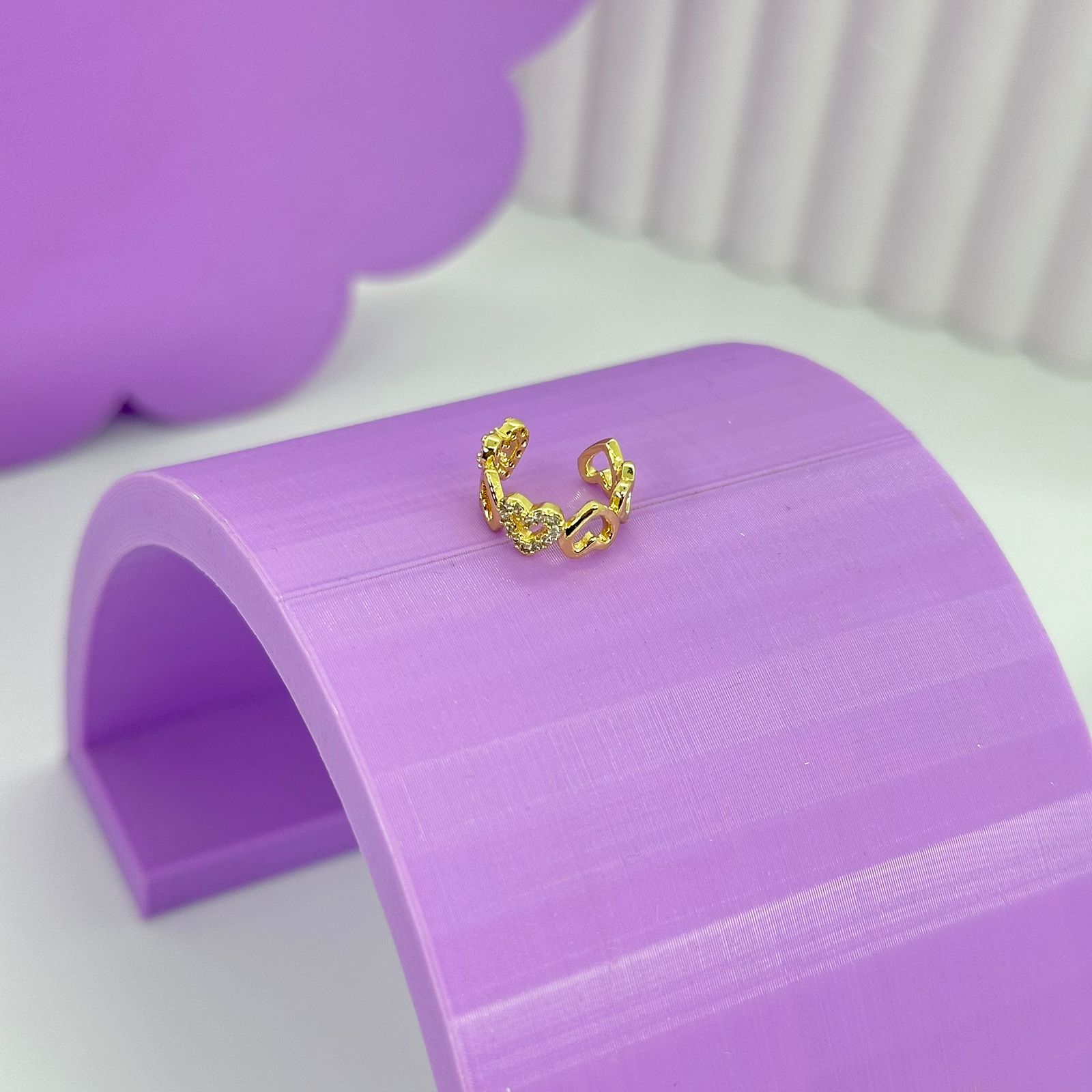 PIERCING FAKE CORAÇÕES 2 GRAVEJADOS PFO1955