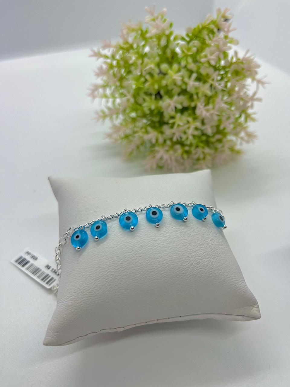 PULSEIRA OLHO GREGO AZUL AQUA PP1958