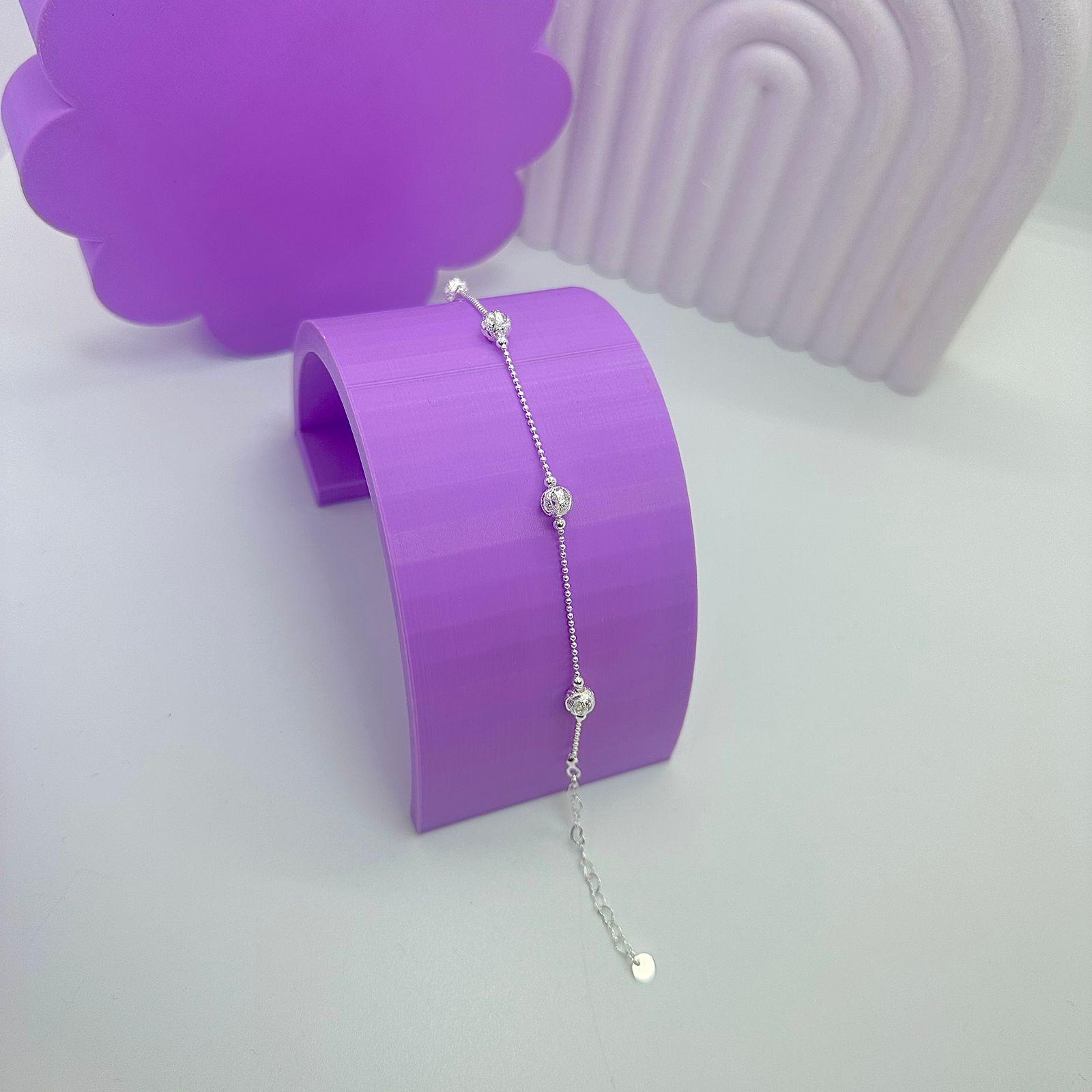 PULSEIRA MINI BOLINHAS E ESFERAS COM DETALHES PP1966