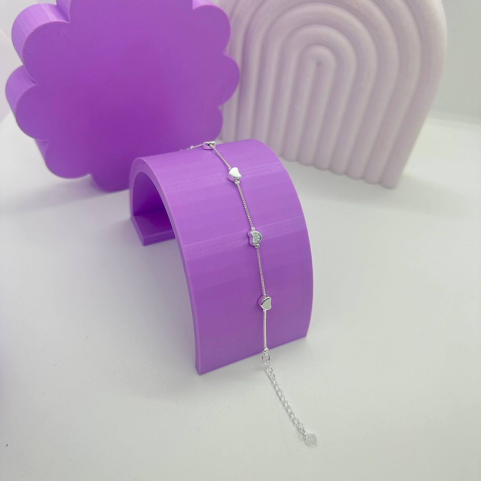 PULSEIRA VENEZIANA COM CORAÇÕES PP1968