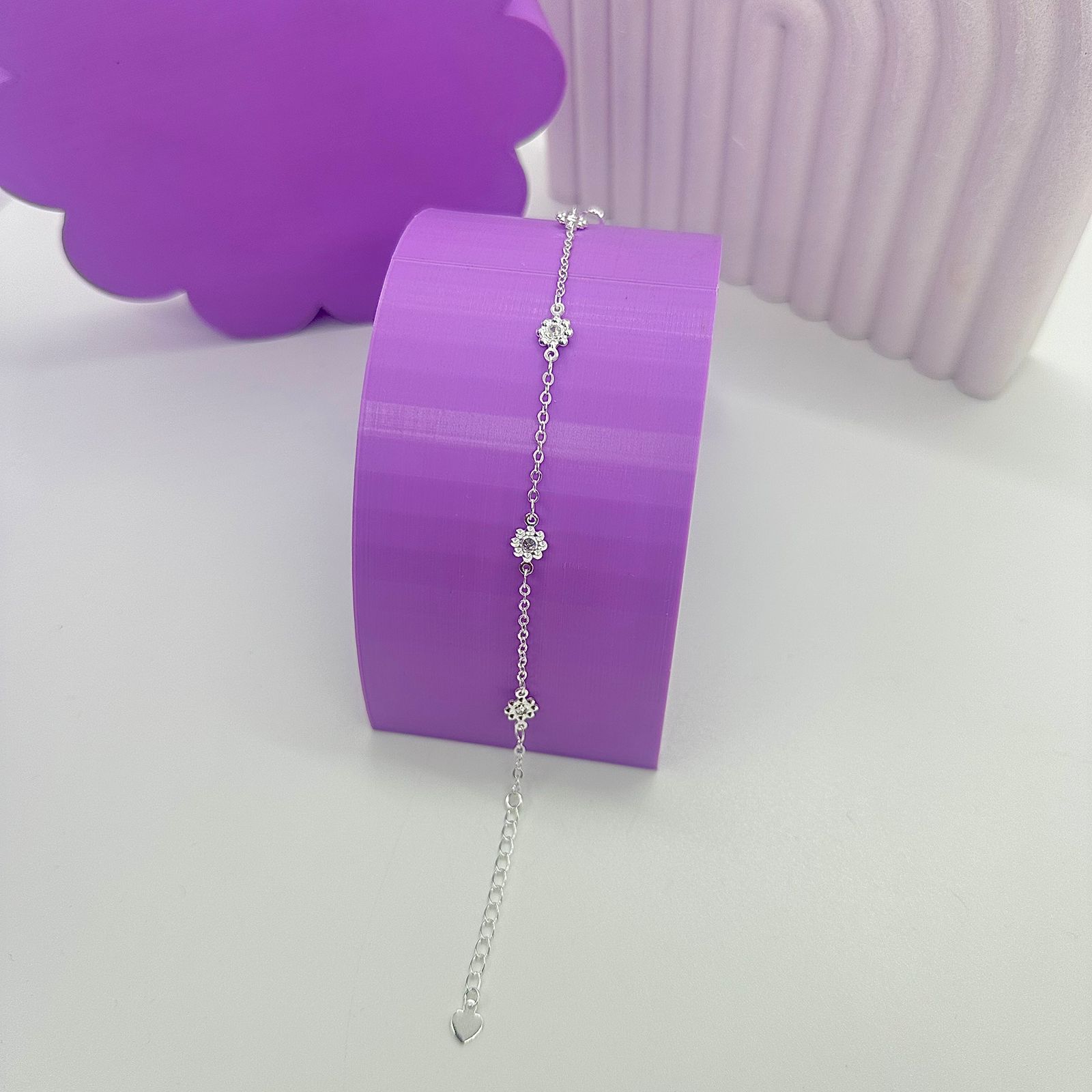 PULSEIRA FLOR COM ZIRCÔNIA PP1977