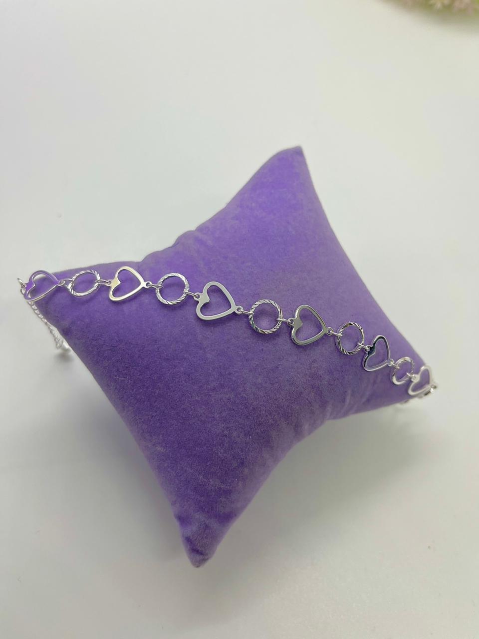 PULSEIRA CORAÇÃO E CIRCULOS VAZADOS  PP1979