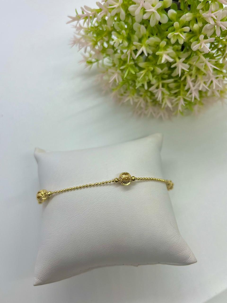 PULSEIRA MINI BOLINHAS E ESFERAS COM DETALHES PO1989