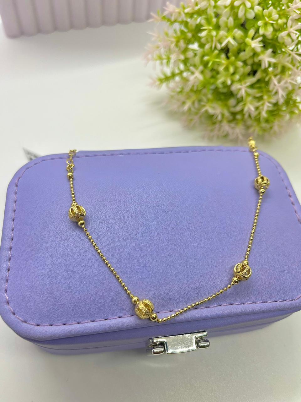 PULSEIRA MINI BOLINHAS E ESFERAS COM DETALHES PO1989