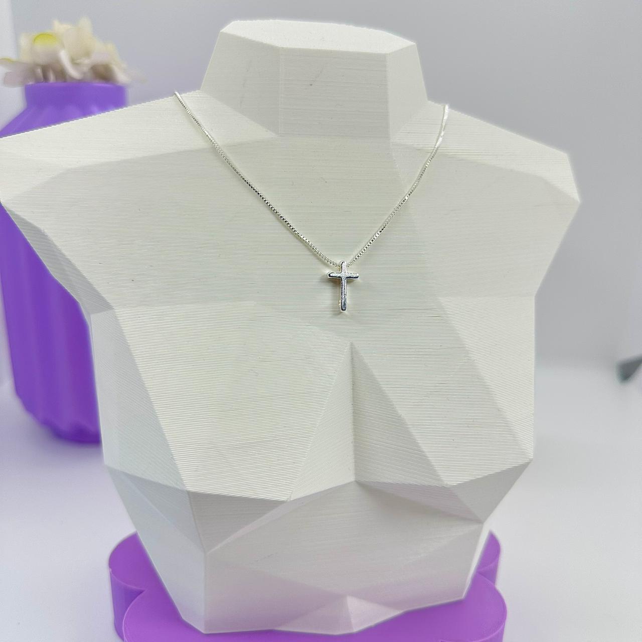 COLAR PING. CRUCIFIXO CHAPA MENOR CP2038