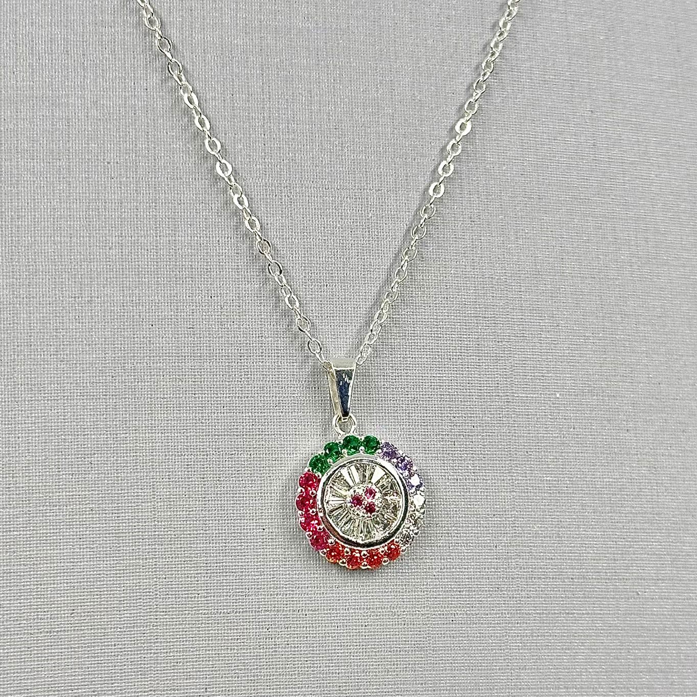 COLAR PING. PIZZA COLOR ZIRCÔNIAS CP2040