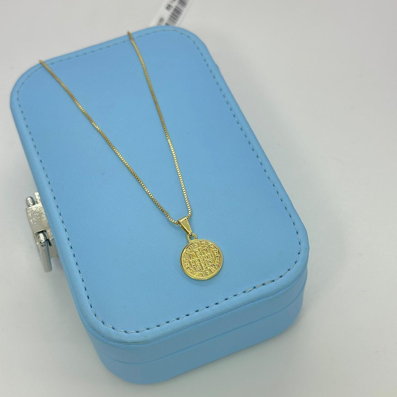 COLAR SÃO BENTO MEDALHA 13MM CP2056