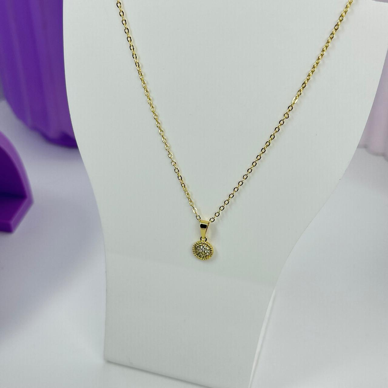 COLAR PING. REDONDO CRAVEJADO CO2057